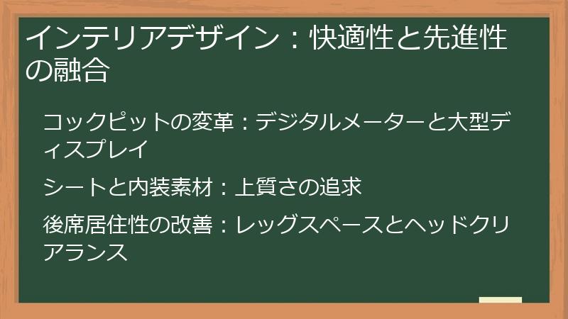 インテリアデザイン：快適性と先進性の融合