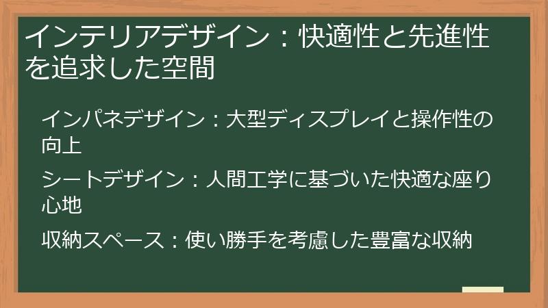 インテリアデザイン：快適性と先進性を追求した空間