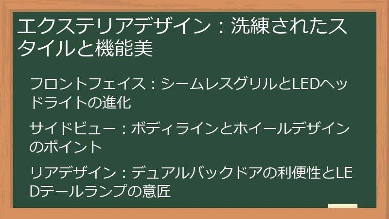 エクステリアデザイン：洗練されたスタイルと機能美