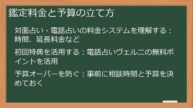 鑑定料金と予算の立て方