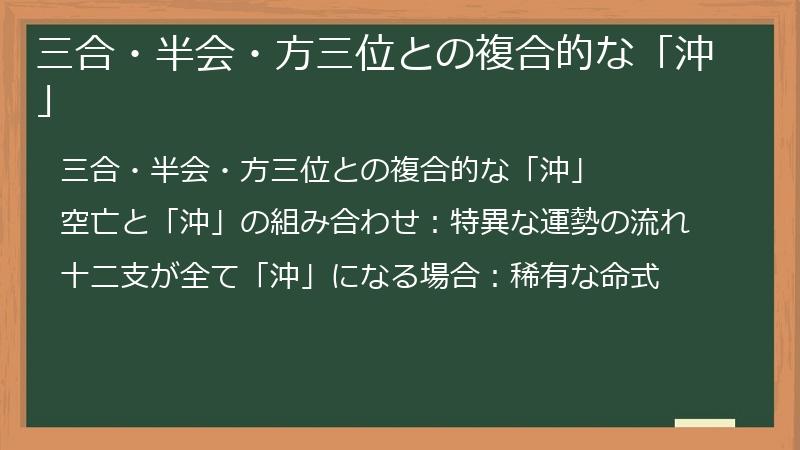 三合・半会・方三位との複合的な「沖」