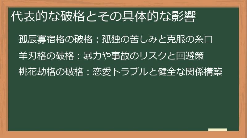 代表的な破格とその具体的な影響