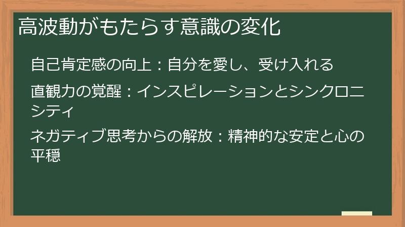 高波動がもたらす意識の変化