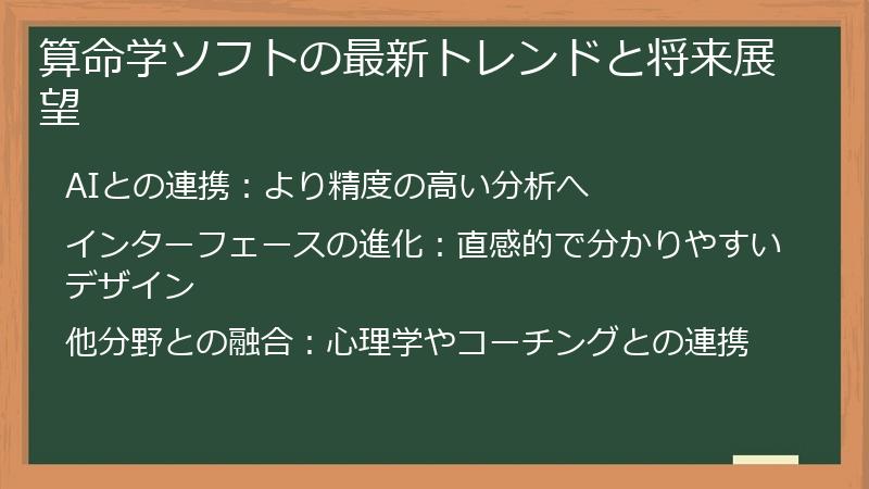 算命学ソフトの最新トレンドと将来展望