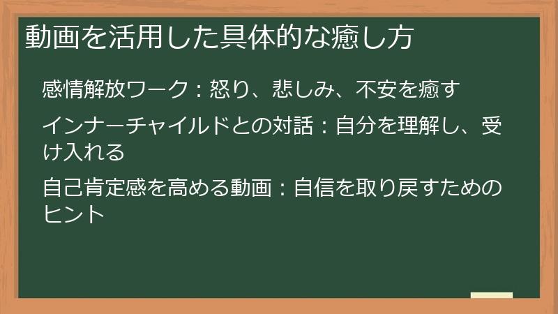 動画を活用した具体的な癒し方