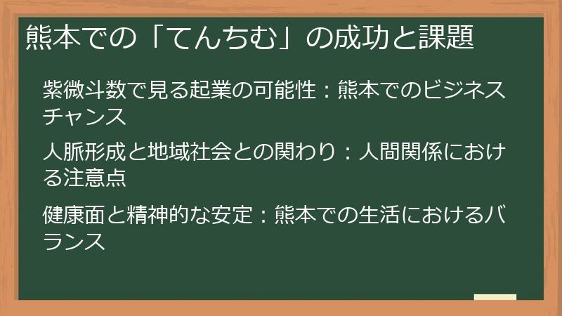 熊本での「てんちむ」の成功と課題