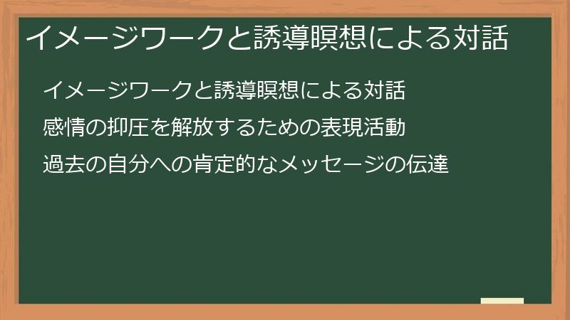 イメージワークと誘導瞑想による対話