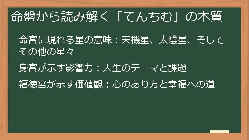 命盤から読み解く「てんちむ」の本質
