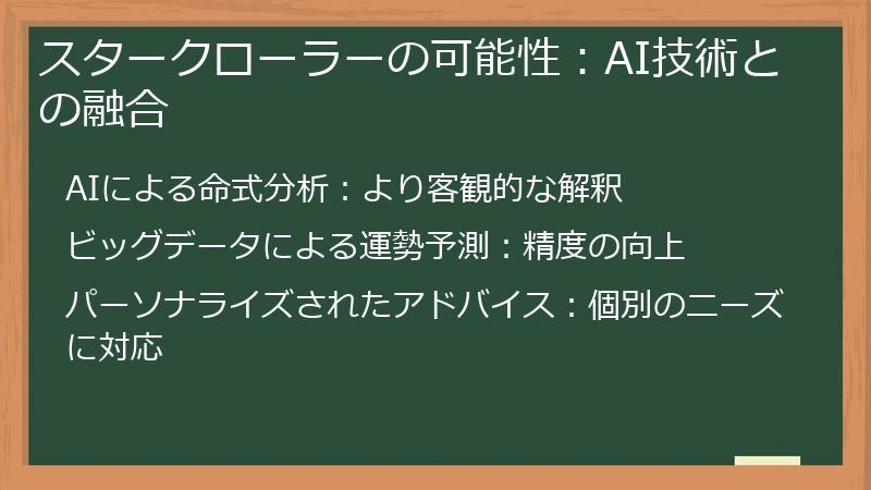 スタークローラーの可能性：AI技術との融合