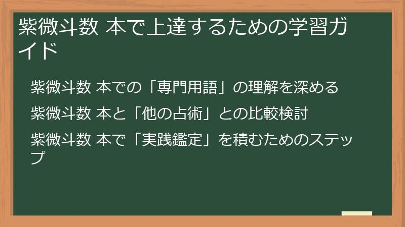 紫微斗数 本で上達するための学習ガイド