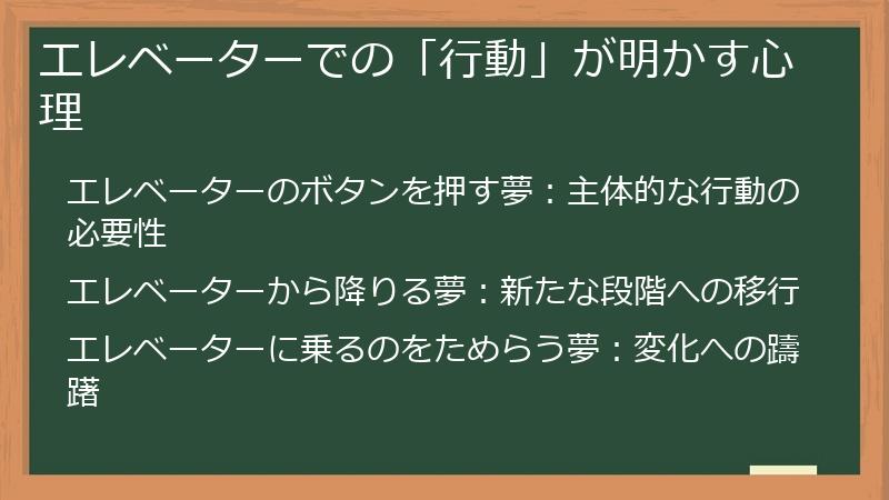 エレベーターでの「行動」が明かす心理
