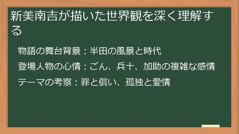 新美南吉が描いた世界観を深く理解する