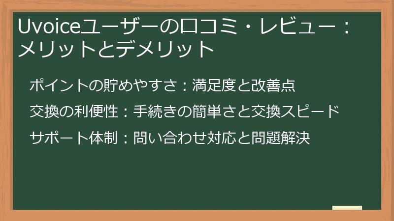 Uvoiceユーザーの口コミ・レビュー：メリットとデメリット