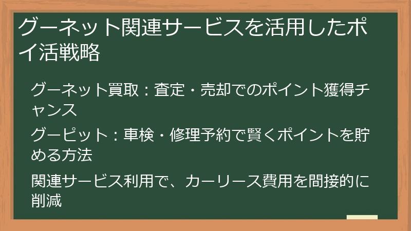 グーネット関連サービスを活用したポイ活戦略