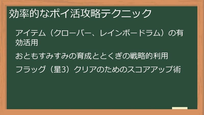 効率的なポイ活攻略テクニック