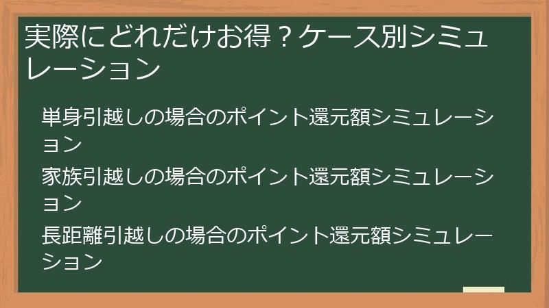 実際にどれだけお得？ケース別シミュレーション