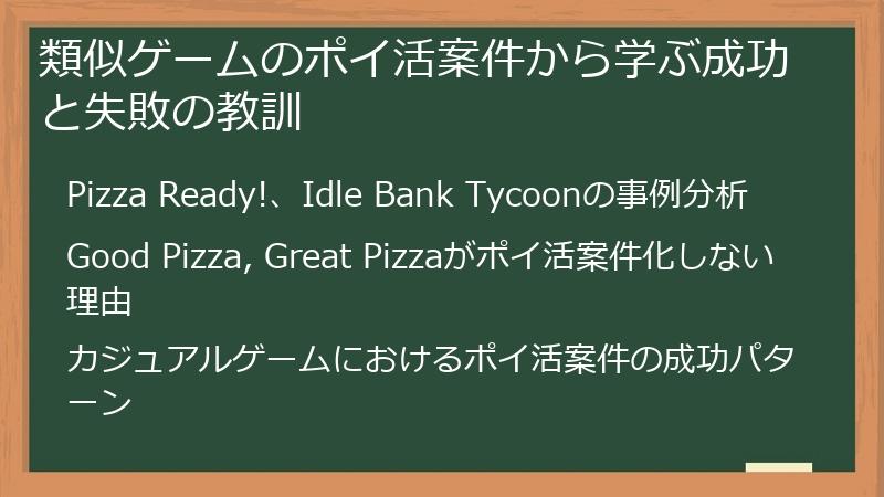 類似ゲームのポイ活案件から学ぶ成功と失敗の教訓