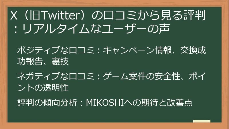 X（旧Twitter）の口コミから見る評判：リアルタイムなユーザーの声