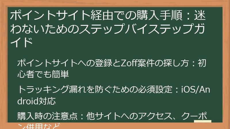 ポイントサイト経由での購入手順：迷わないためのステップバイステップガイド