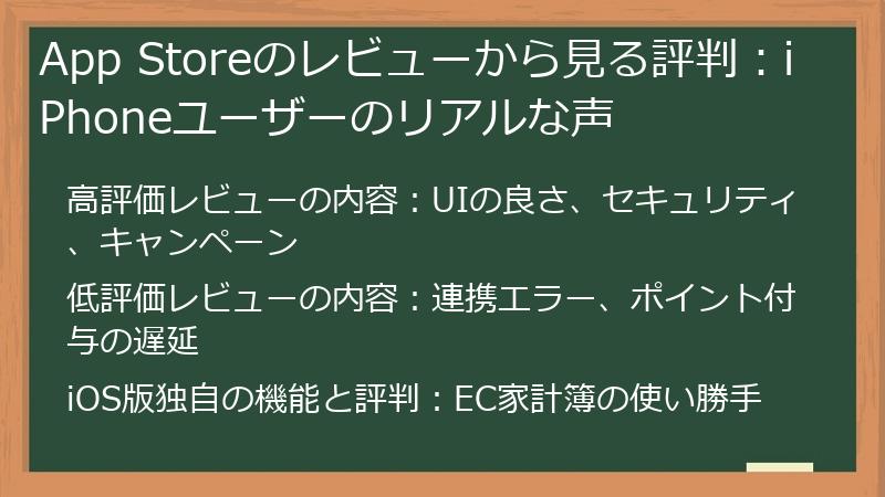 App Storeのレビューから見る評判：iPhoneユーザーのリアルな声