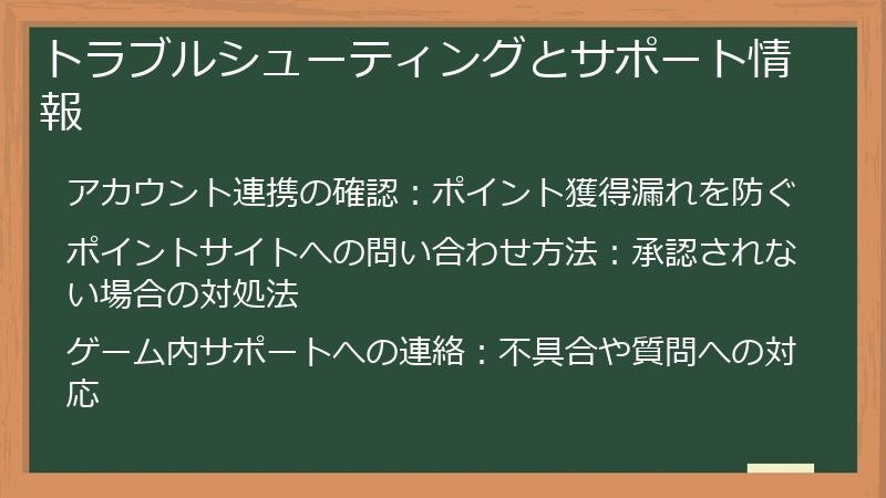 トラブルシューティングとサポート情報