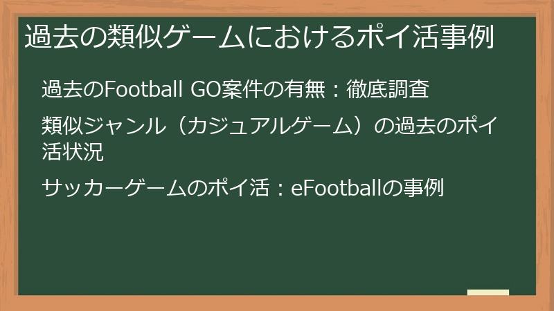 過去の類似ゲームにおけるポイ活事例