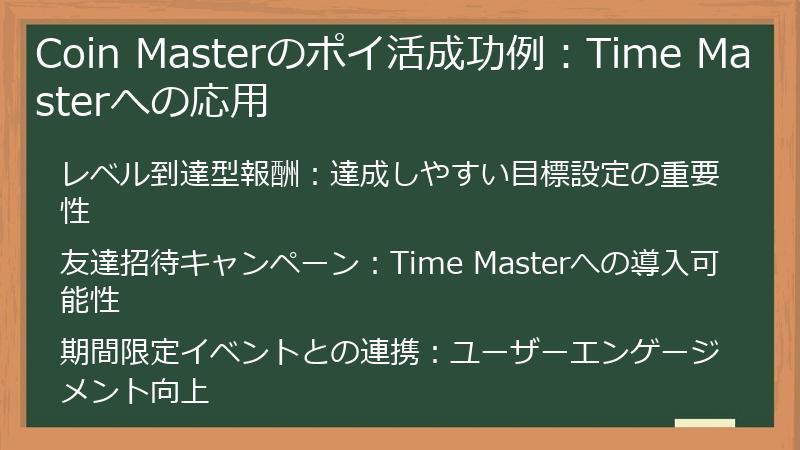 Coin Masterのポイ活成功例：Time Masterへの応用