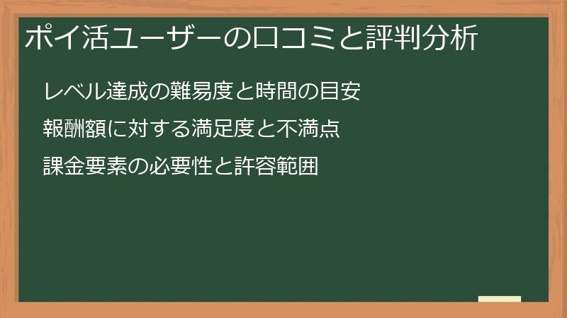 ポイ活ユーザーの口コミと評判分析