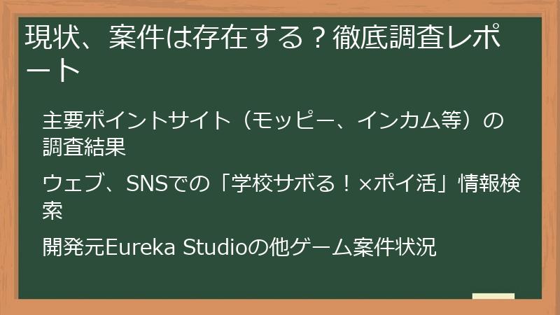現状、案件は存在する？徹底調査レポート