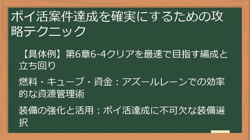 ポイ活案件達成を確実にするための攻略テクニック