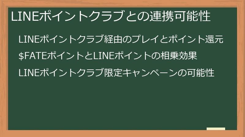 LINEポイントクラブとの連携可能性