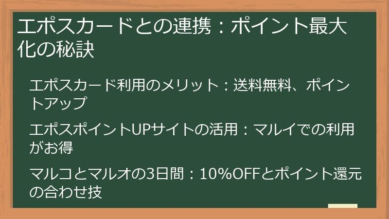 エポスカードとの連携：ポイント最大化の秘訣
