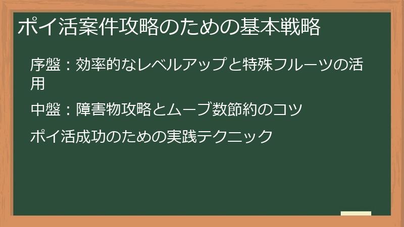 ポイ活案件攻略のための基本戦略