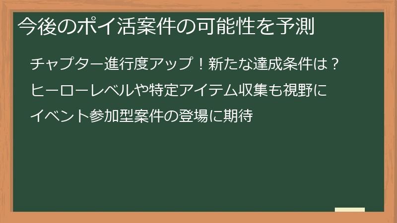 今後のポイ活案件の可能性を予測