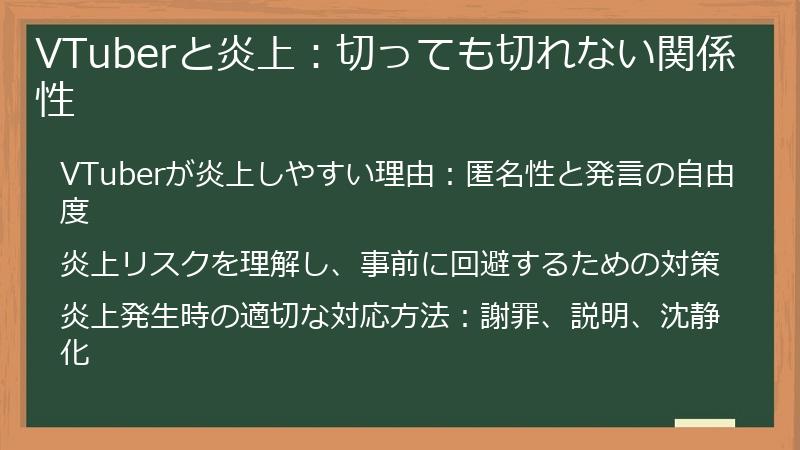 VTuberと炎上：切っても切れない関係性