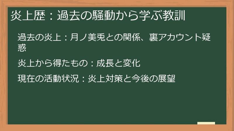 炎上歴：過去の騒動から学ぶ教訓