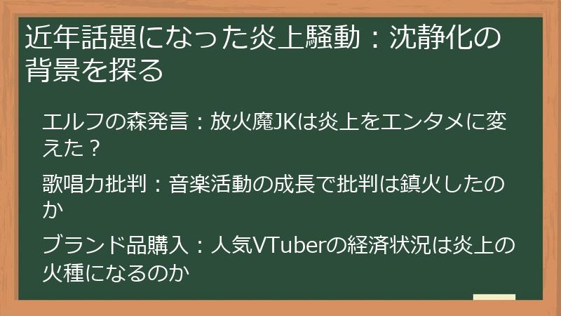 近年話題になった炎上騒動：沈静化の背景を探る