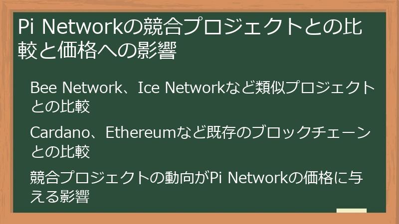 Pi Networkの競合プロジェクトとの比較と価格への影響