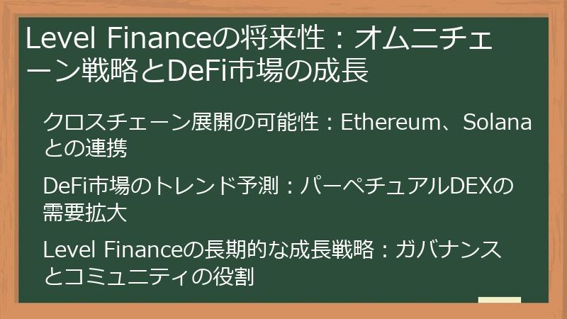 Level Financeの将来性：オムニチェーン戦略とDeFi市場の成長