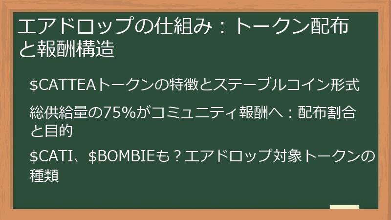 エアドロップの仕組み：トークン配布と報酬構造