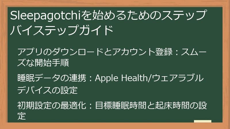 Sleepagotchiを始めるためのステップバイステップガイド