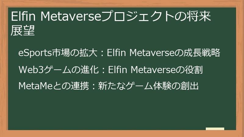 Elfin Metaverseプロジェクトの将来展望