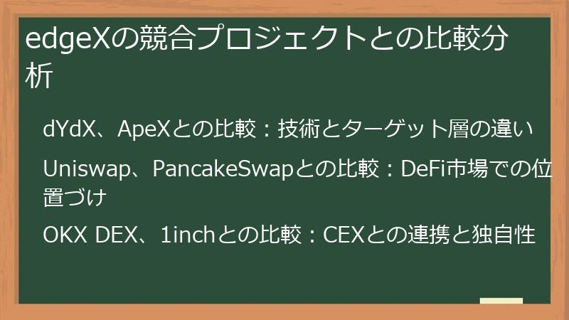 edgeXの競合プロジェクトとの比較分析