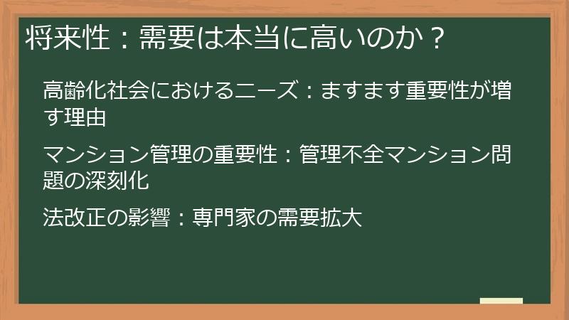 将来性：需要は本当に高いのか？
